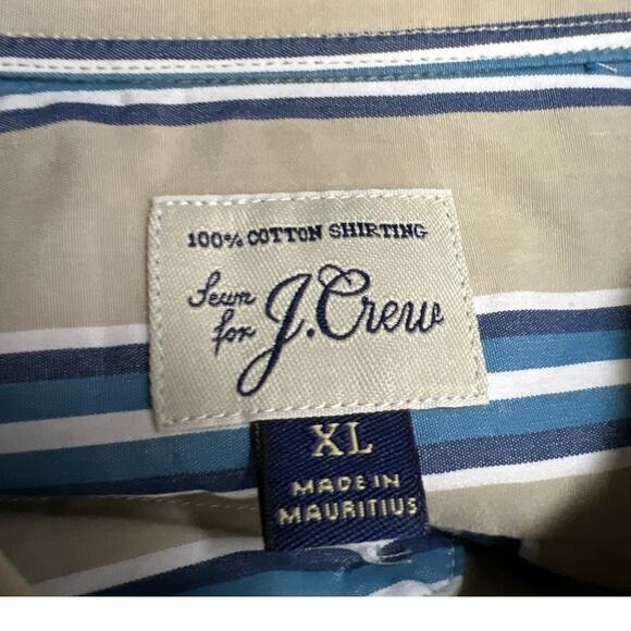 J. Crew Classic Striped Button-Down Shirt Size XL 100% Cotton - Picture 4 of 6